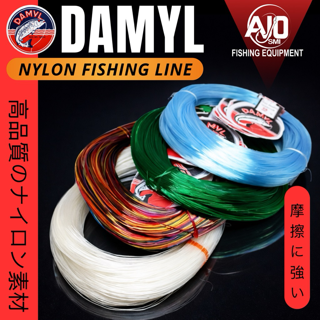 สายตกปลา Damyl – แข็งแรง ป้องกันม้วนและทนต่อการแรงเสียดทาน 1Lbs - 35Lbs