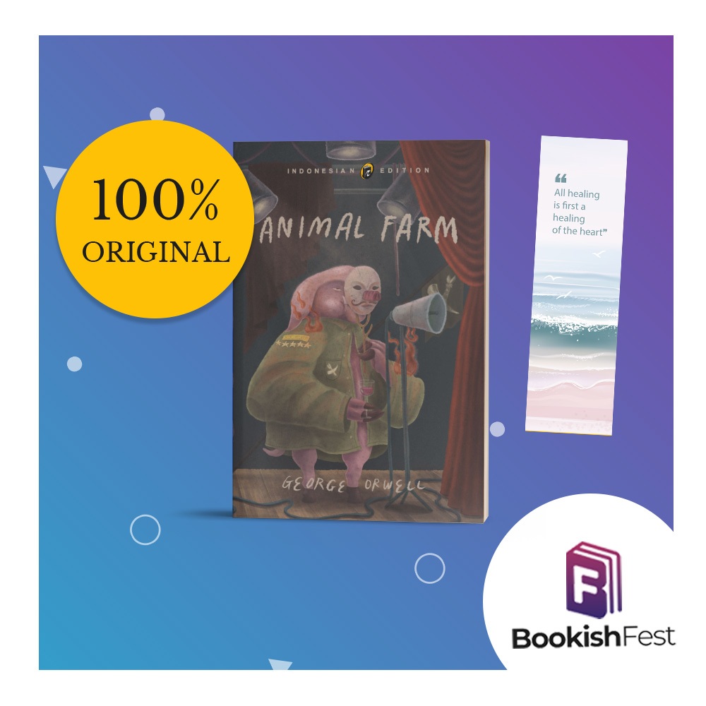 Animal Farm โดย George Orwell - หนังสือปกอ่อนต้นฉบับ