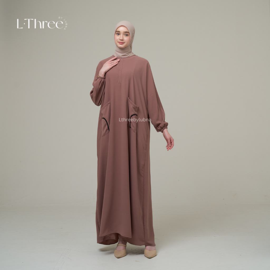 Qiyana Abaya - Lthree By Lubna Simple Elegant Daily แฟชั่นมุสลิมผู้หญิง
