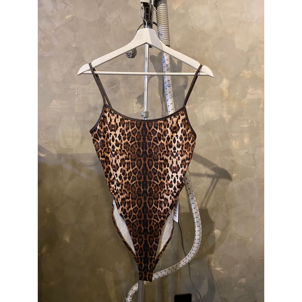 YLS LEOPARD SLINSUIT TOP