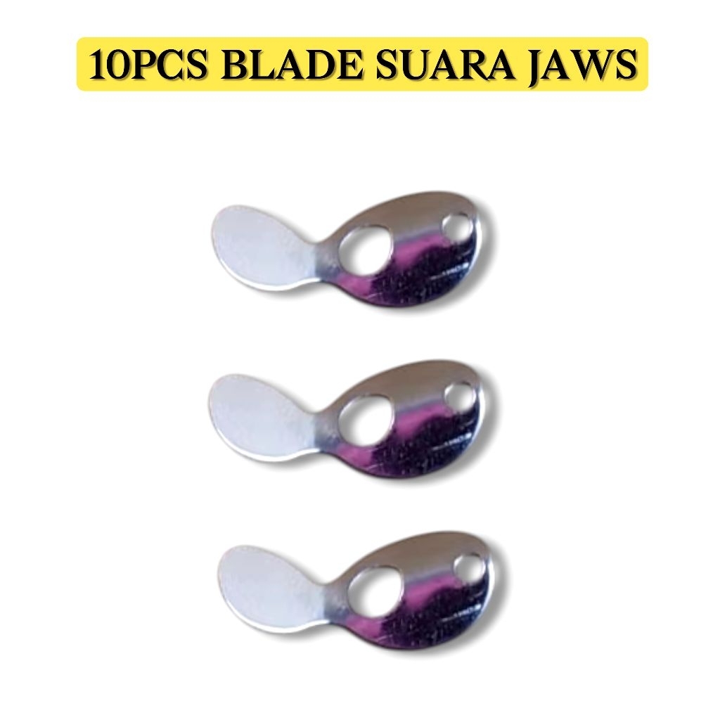 ใบมีด JAWS 10 ชิ้น BLAD ENTONG. เหยื่อหล่อไม้ก๊อก หล่อไม้ก๊อก