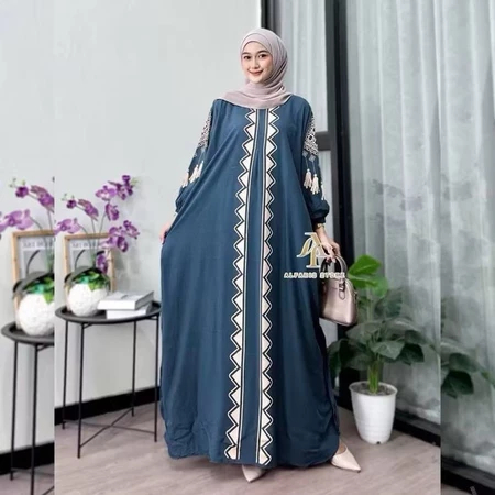 AMANDA SERIES - LATEST KAFTAN AMANDA MOTIF BUSUI FRIENDLY PREMIUM RAYON MATERIAL
