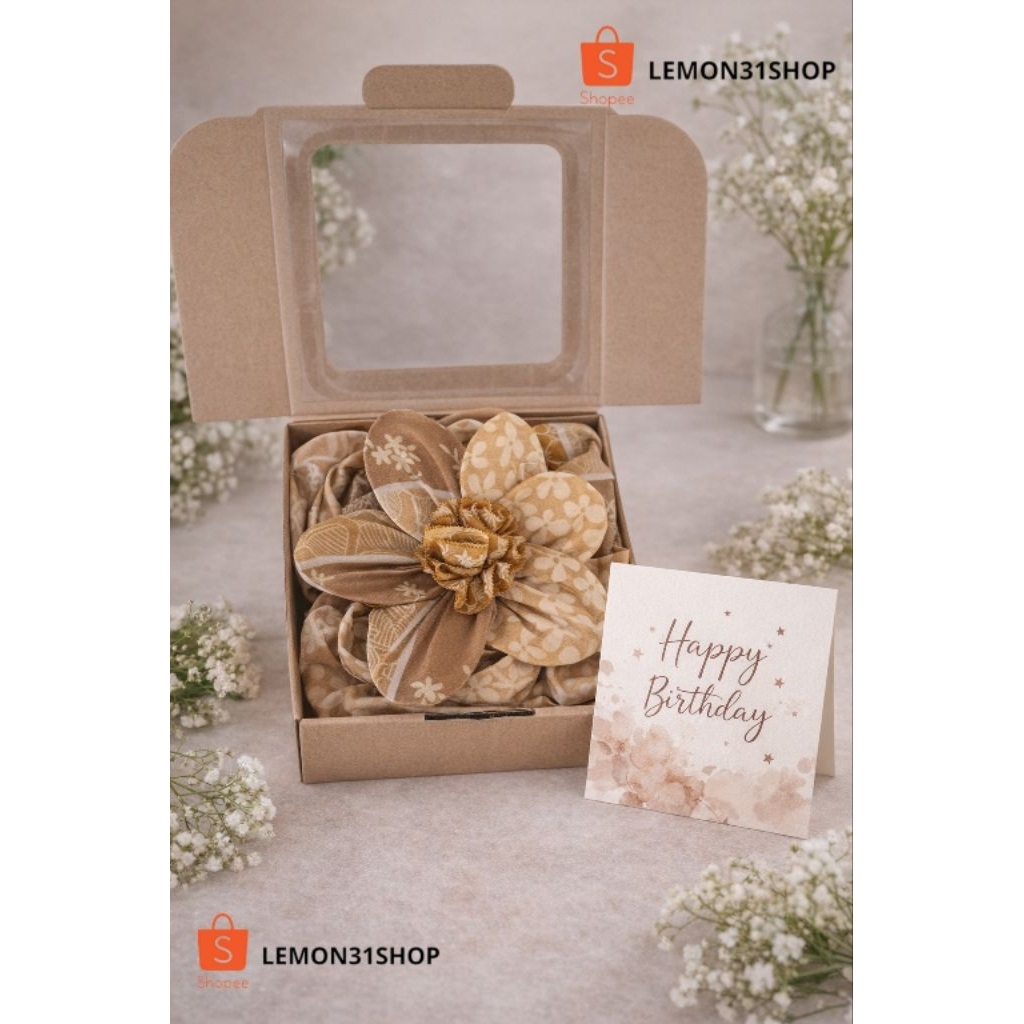HAMPERS SQUARE HIJAB AZARA BELLA SQUARE HIJAB ของขวัญวัน WEDDING ANNIVERSARY WEDDING STUDY TAHLILLAN
