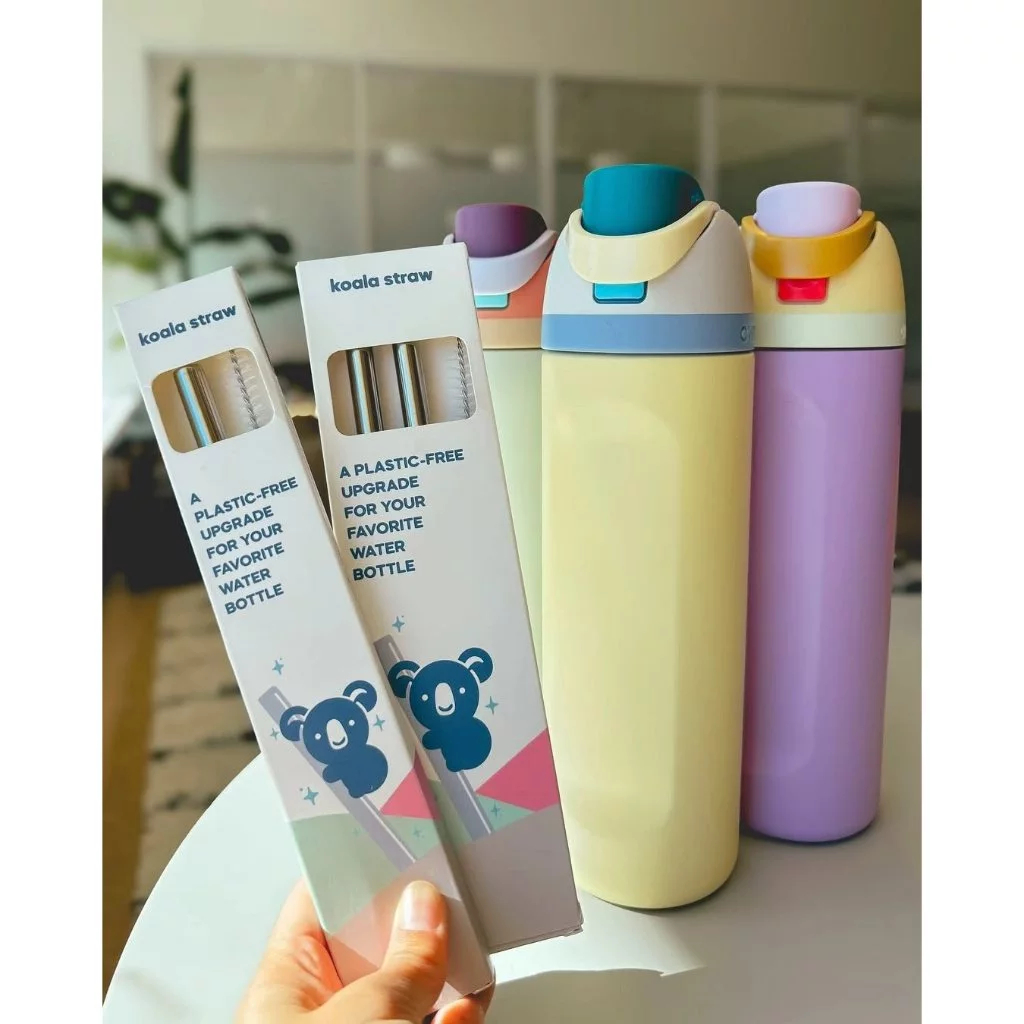 หลอดโคอาล่าสําหรับ Owala FreeSip 24oz/32oz หลอดโลหะโคอาล่า Owala