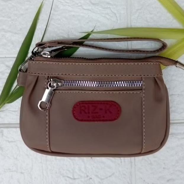 RIZKA POUCH COIN WALLET/WOMENS TWO-COMPANY COIN WALLET/MINI POUCH WALLET