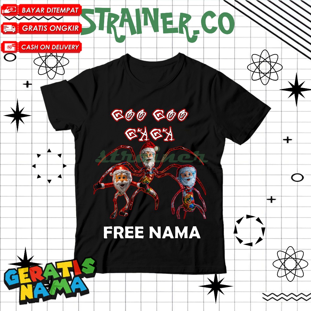 เสื้อยืดเด็ก Goo Gaga COOL - เสื้อผ้าเด็กผู้หญิง Meme Gogo Gaga Goo Gaga Viral UNISEX ฟรี NAME FASHI