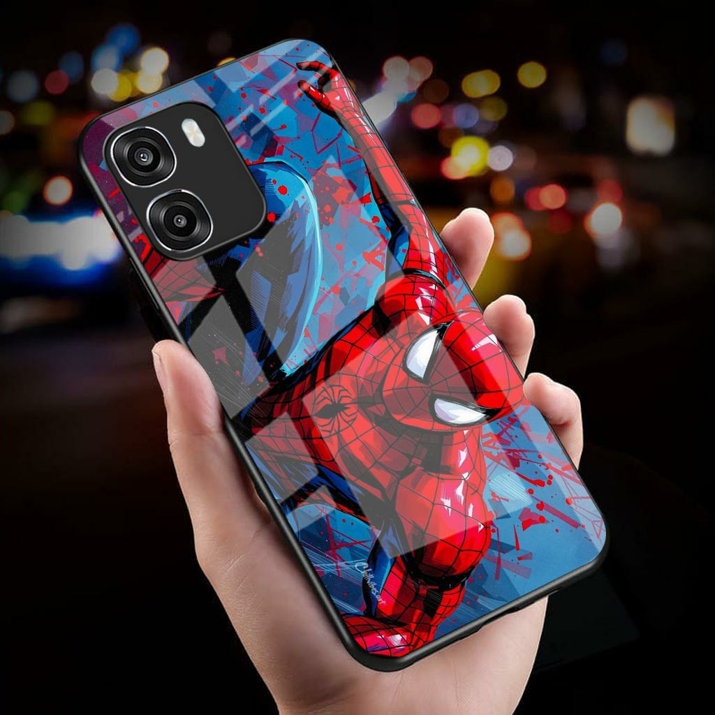 HP Glitter Glass Softcase สําหรับ OPPO A6X A6 PRO - เคสโทรศัพท์ OPPO A6X A6 PRO - K114