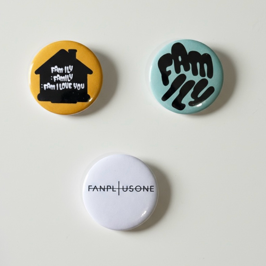 LUVELE Pin G-Dragon FAM Set Bigbang Pin Button เข็มกลัด 33mm