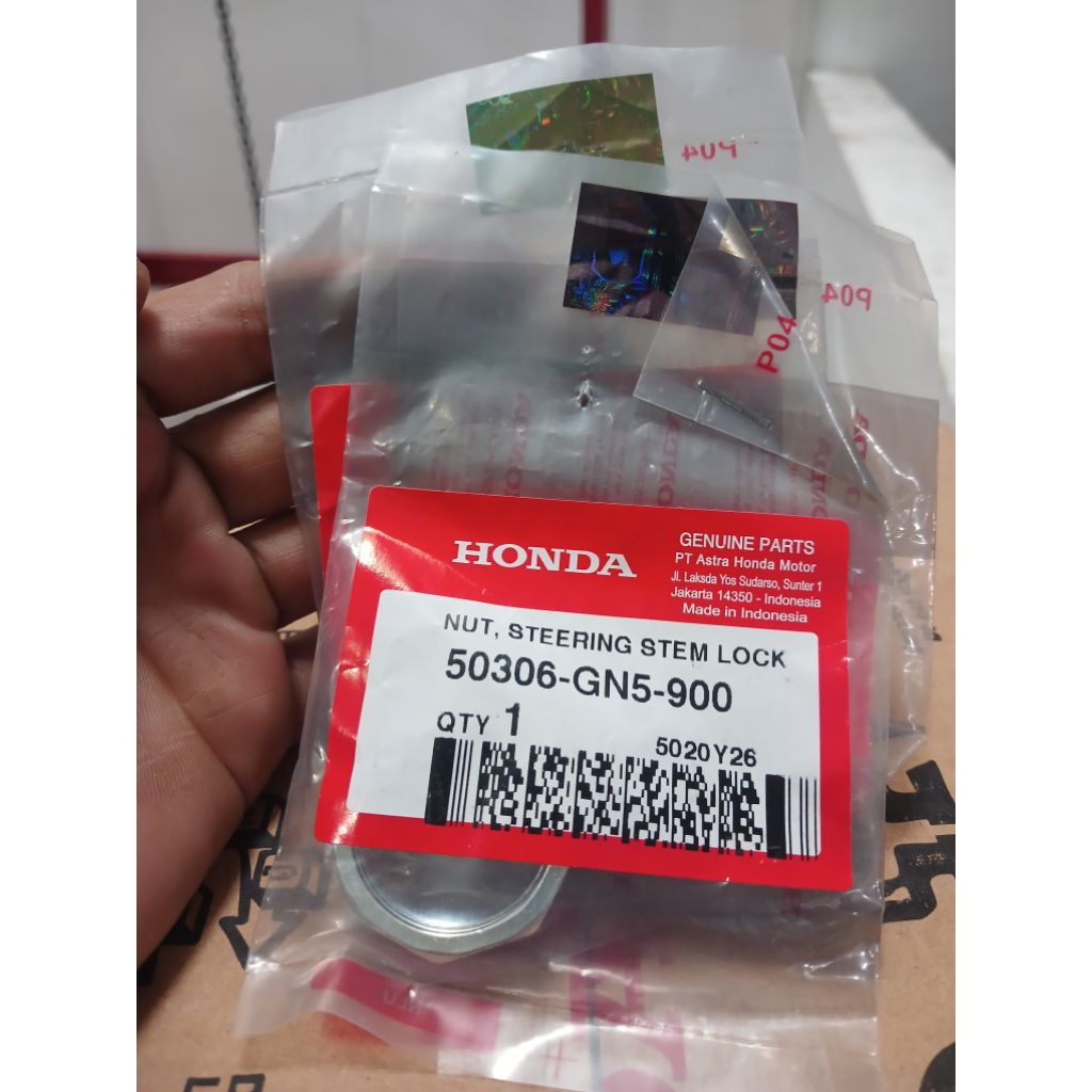 น็อตพวงมาลัยตัวบนอัตโนมัติและใต้กระดูกทุกรุ่น, AHM ดั้งเดิม 32 มม., 50306-GN5-900