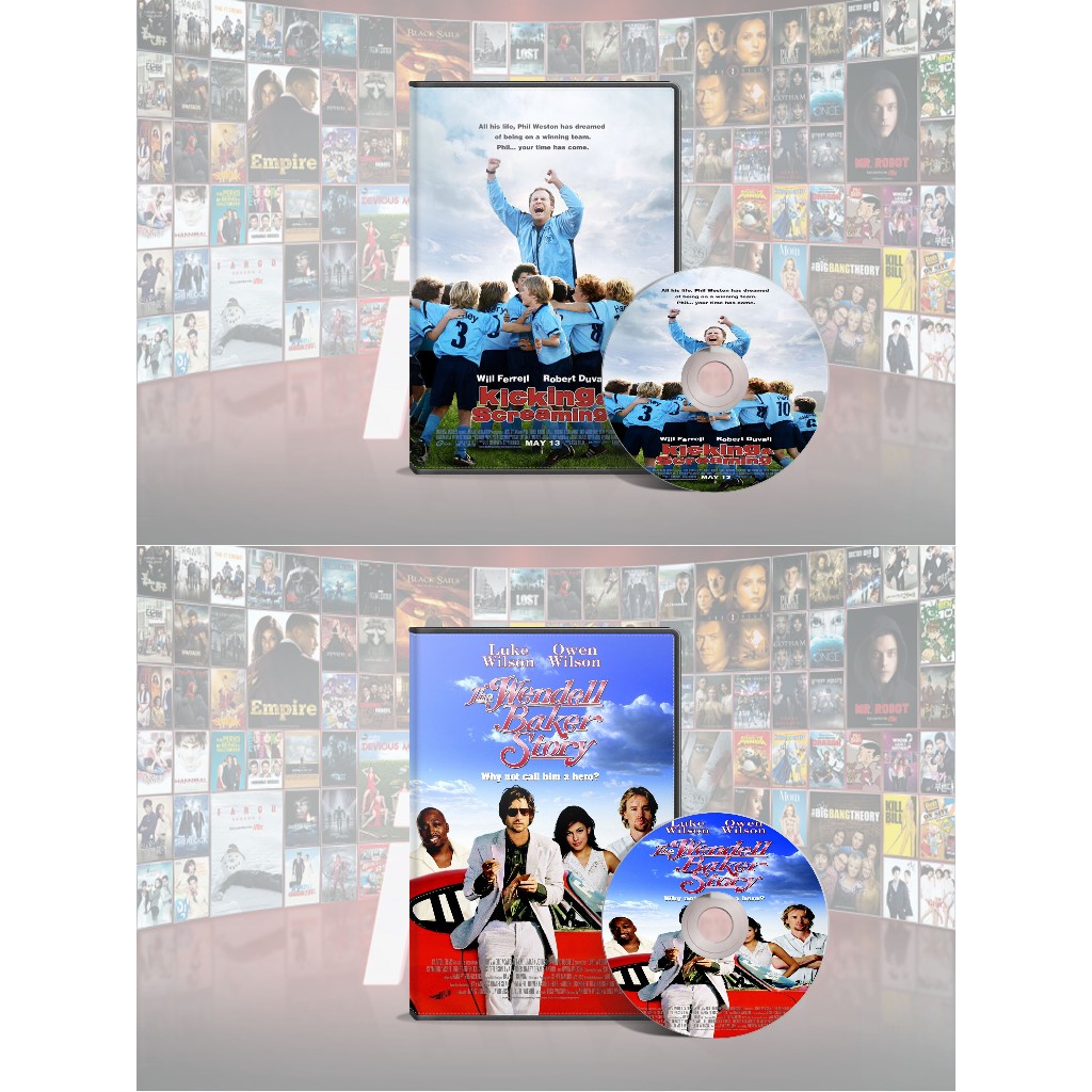 DVD Kicking & Scream (2005) + DVD The Wendell Baker Story (2005)