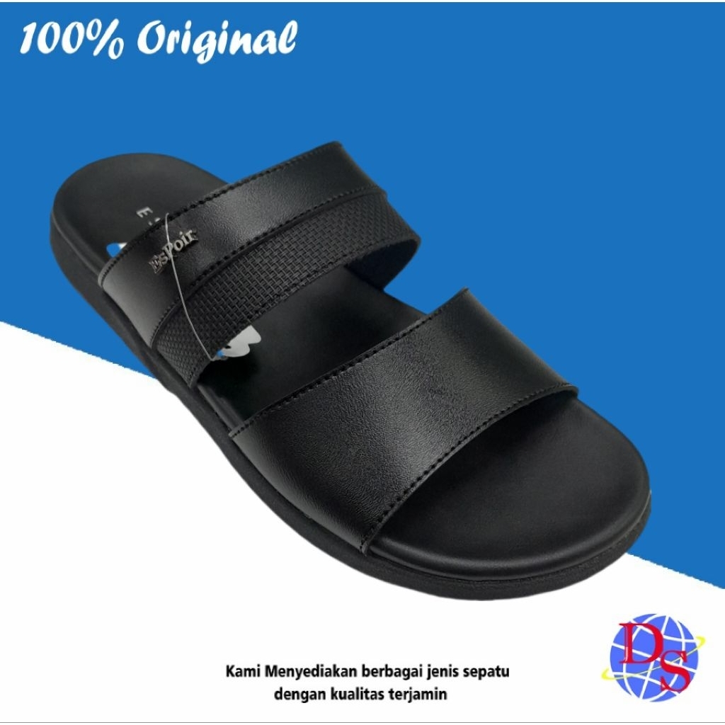 Espoir Jhonson 03 รองเท้าแตะผู้ชายสีดํา