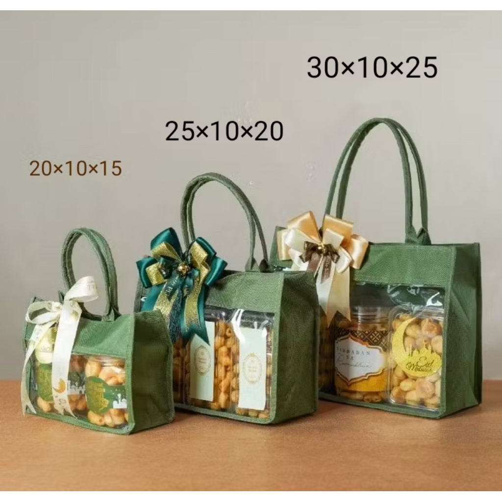 TRANSPARENT PVC MICA EID BAG COOKIES CAKE BAG