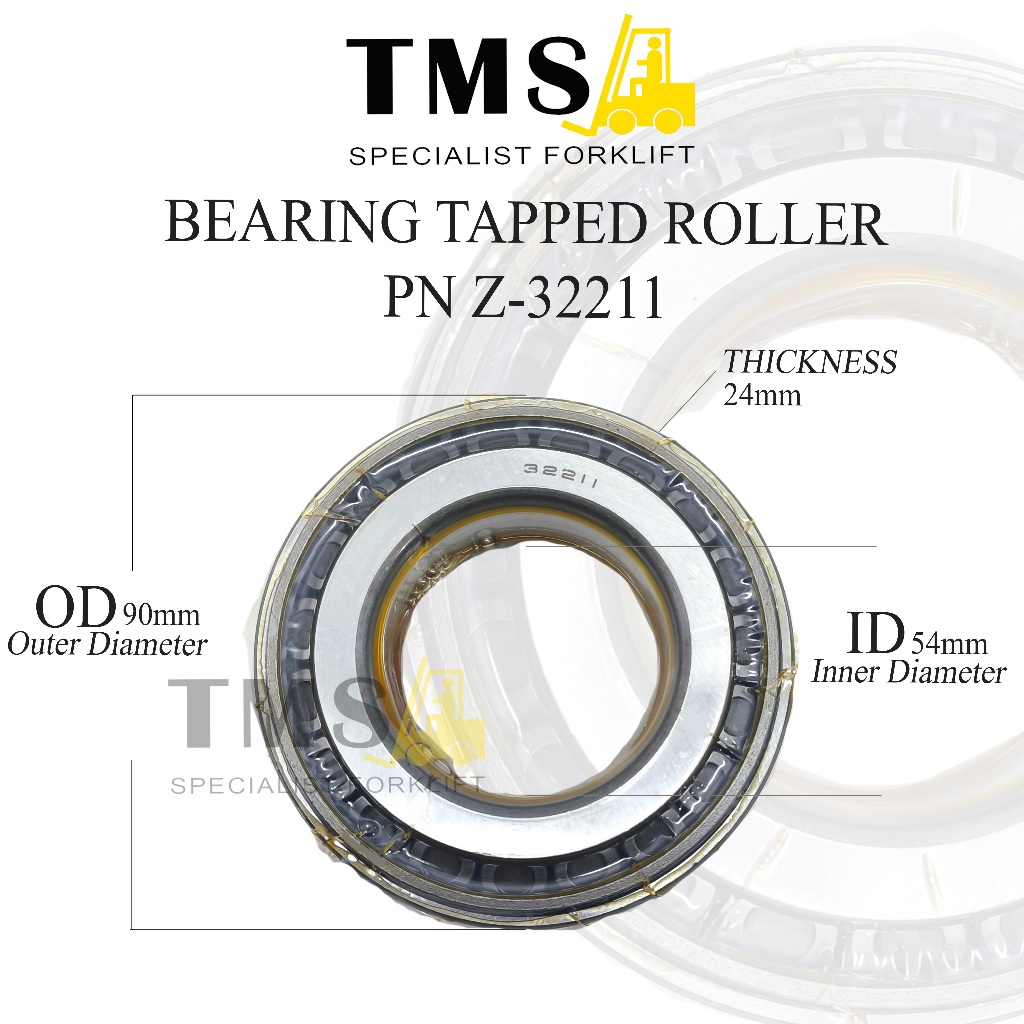 Bearing Tapped Roller Part Number Z-32211 สําหรับรถยก