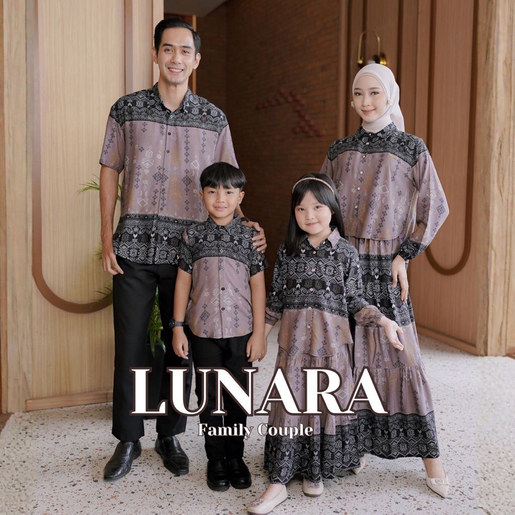 Naliza - Lunar Family Set Couple / Family Srimbit / Family Couple Clothes / Couple Outfit