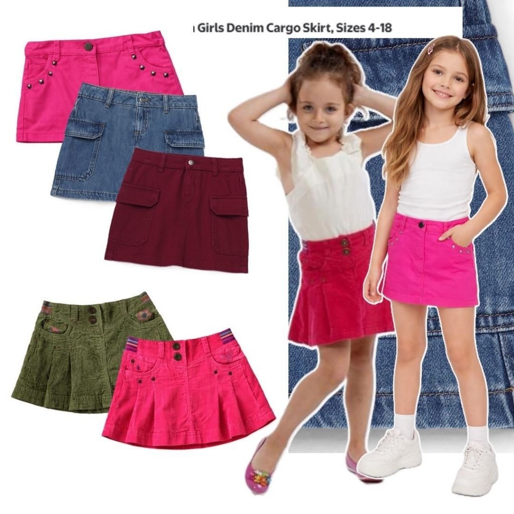 กระโปรงยีนส์เด็ก LC Waikiki Wonder Nation ดั้งเดิม