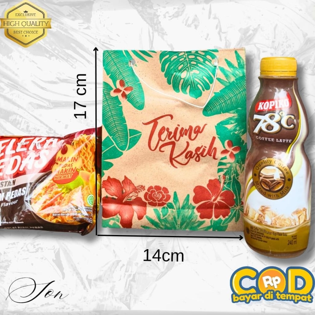 (ISO 50PCS) PAPER BAG/PAPER BAG/SMALL SIZE SOUVENIR BAG