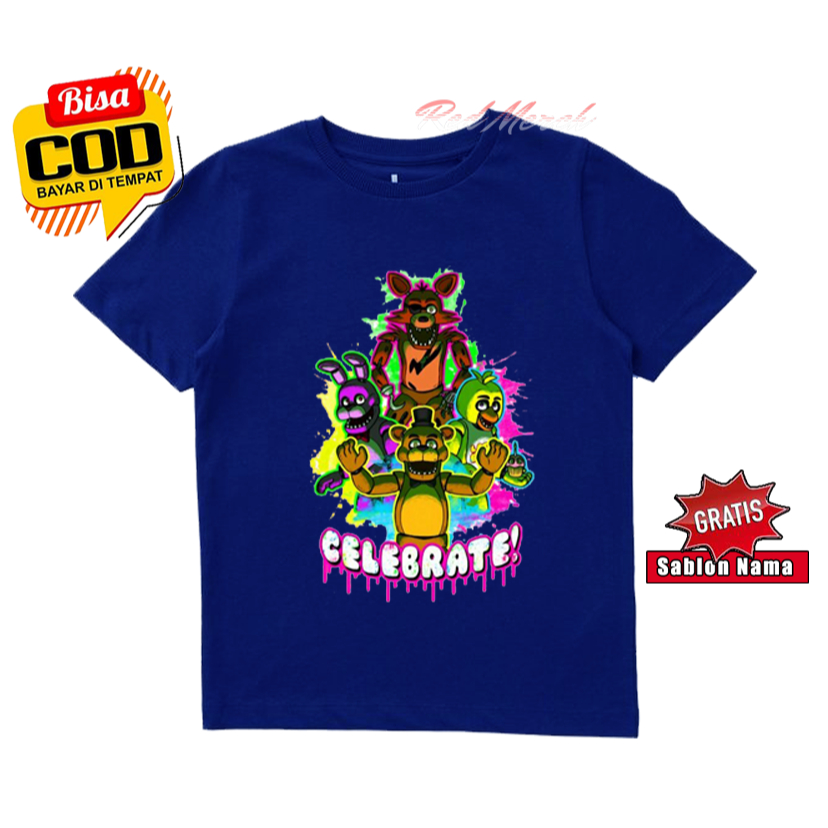 Fnaf Five Night At Freddy เสื้อยืดเด็กแขนสั้น