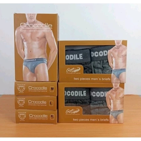 [ 2 ชิ้น ] Brown Crocodile CD 521-262 Adult Men | ชุดชั้นในจระเข้สีน้ําตาลผู้ชาย 521-262