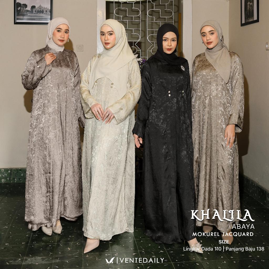KUALILA ABAYA MAXY DRESS GAMIS JACQUARD PREMIUM ORY SENTE RAYA EDITION