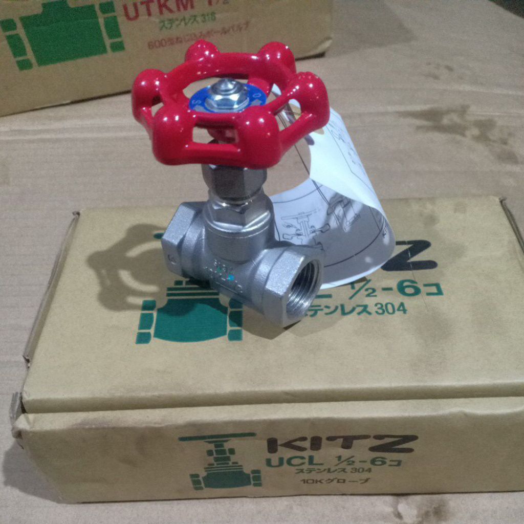 Globe Valve SS / Stop Valve ก๊อกน้ําน้ํา Globe Valve สแตนเลส 1/2 นิ้ว