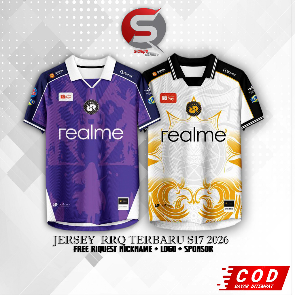 ล่าสุด RRQ FRIEREN Jersey 2026 2027 ทีม RRQ MPL ID Season 17 ฟรีที่กําหนดเอง Nickname