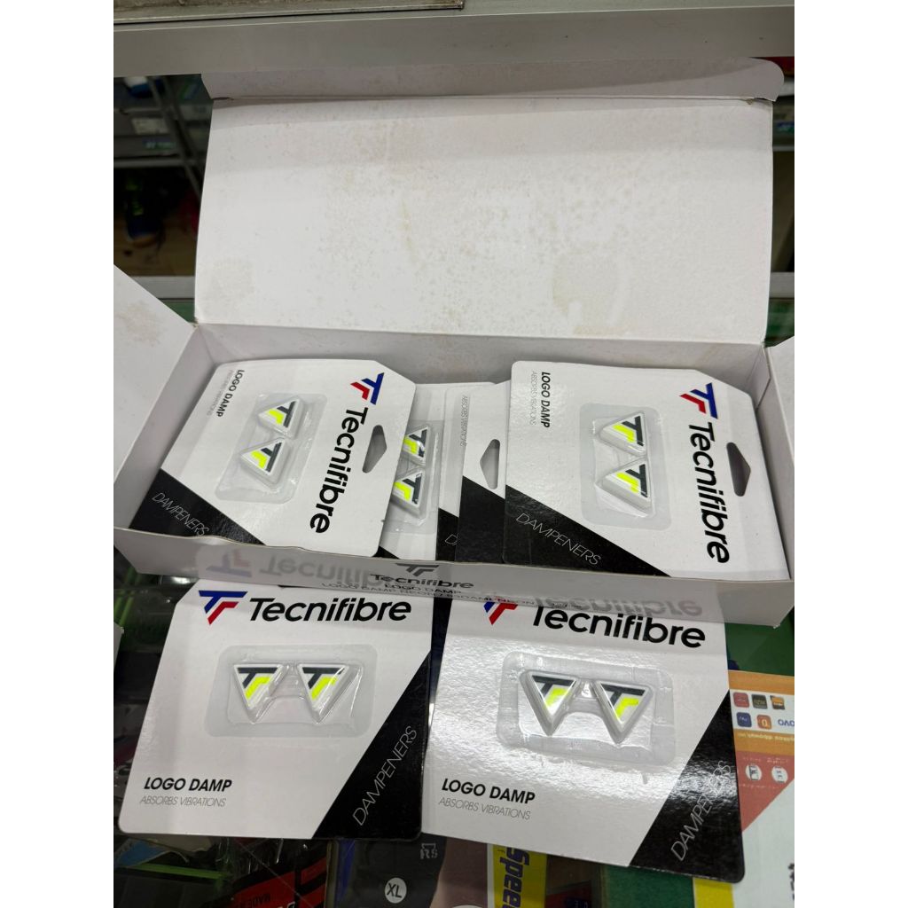 ไม้เทนนิส Damper / Tennis Damper / ไม้เทนนิส Tecnifibre Dampener - ORIGINAL DAMP NEON LOGO