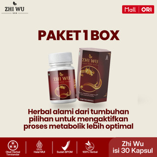 ZHI WU - Obat Herbal Cina Saraf Kejepit Nyeri Pinggang - Paket 1 Botol Isi 30 Kapsul