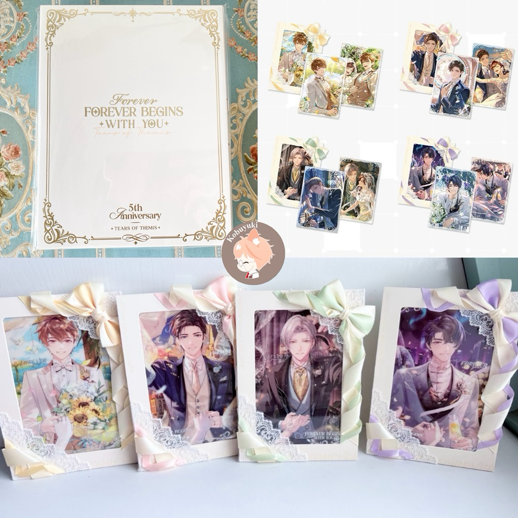 [Ready ARTEM]OFFICIAL LIMITED 3 Cards/set 5th Wedding Anniversary card Tears of Themis forever เริ่ม