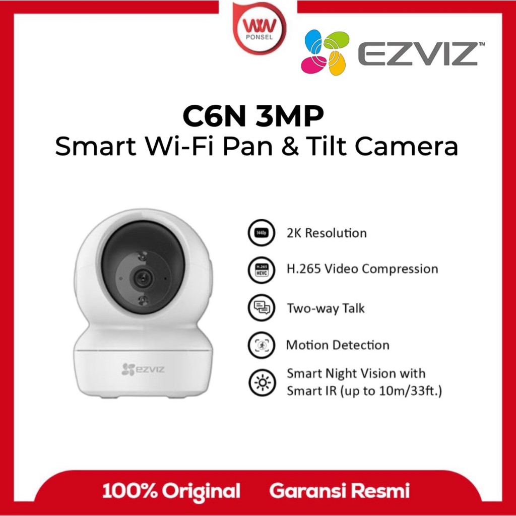 กล้องวงจรปิด Ezviz C6N IP Camera Indoor 2MP / 3MP / 5MP Wifi CAM