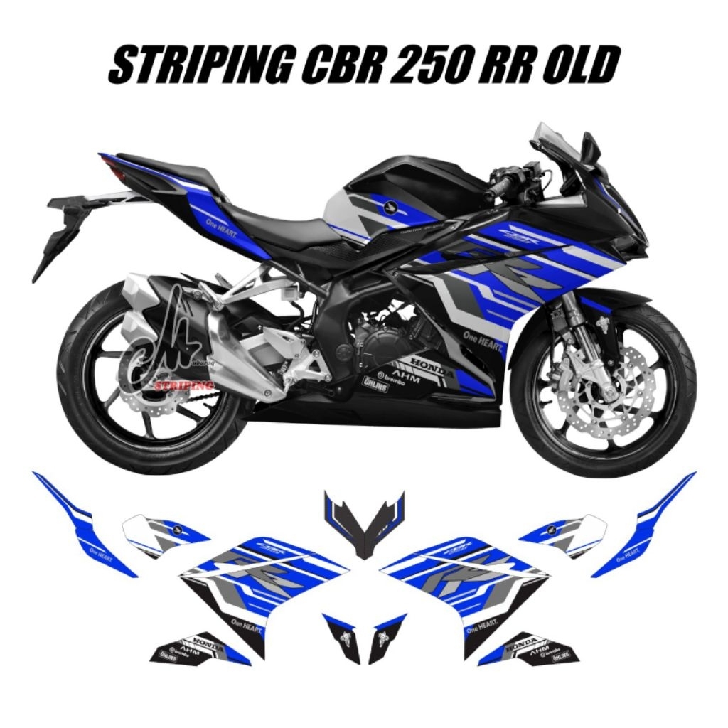 สติ๊กเกอร์รูปลอก Striping Honda CBR 250rr Old 2016 - 2019 / สติ๊กเกอร์สติ๊กเกอร์ Cbr250rr Old Stock 