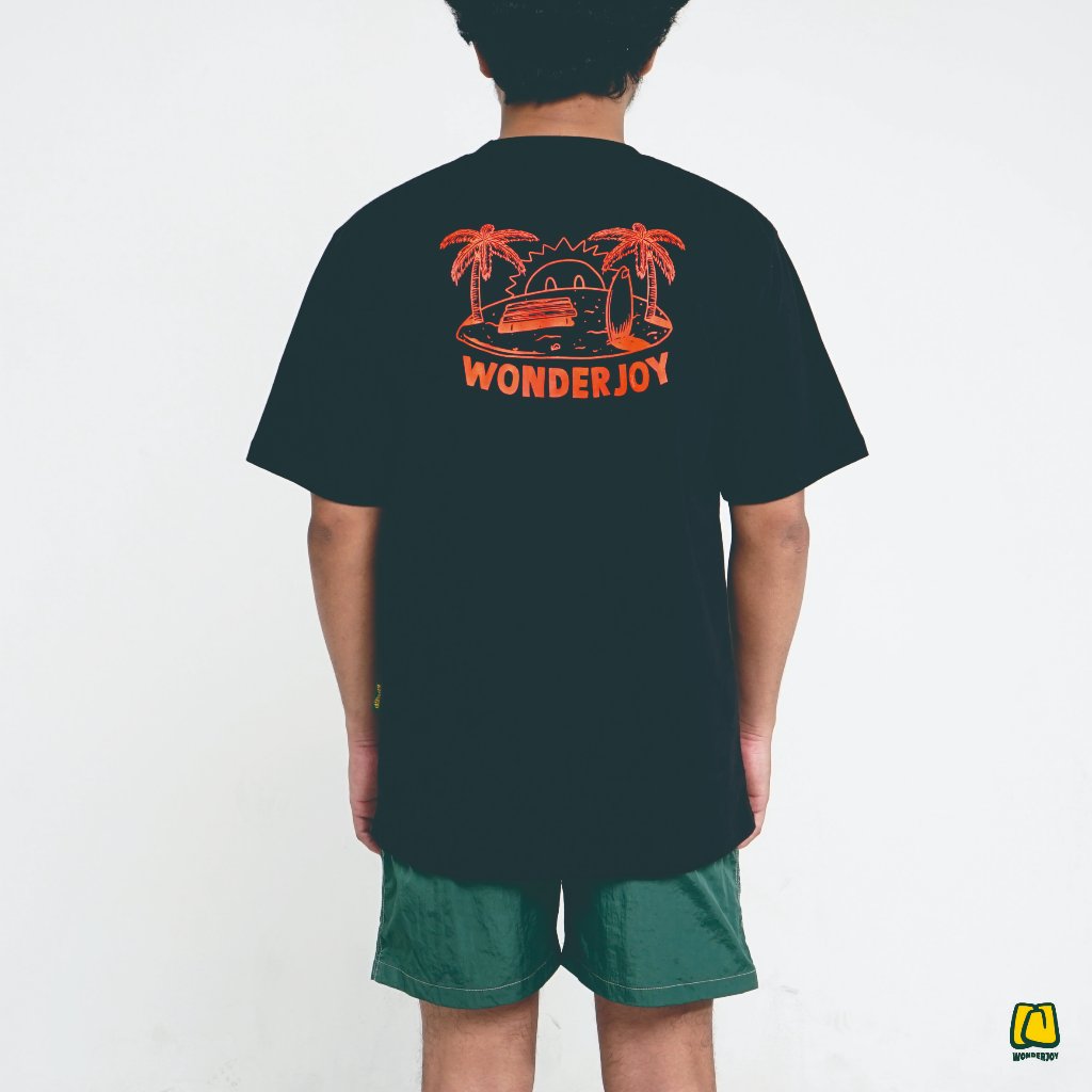 Wonderjoy - เสื้อยืดปกติ Holy Joy Basic Black Cotton Combed 20s