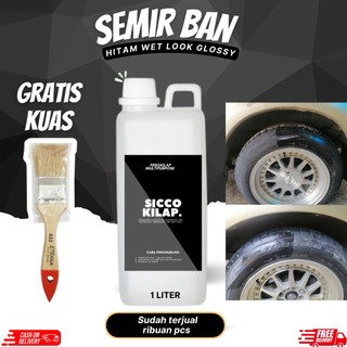 SiccoCare Semir Ban Motor dan Mobil 1 Liter Wet Look Glossy