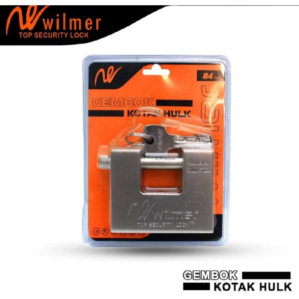 Wilmer Jumbo Anti-Theft Padlock 84 มม./94 มม.Wilmer Anti-Theft Padlock Hulk กล่องขนาด 84 - 94 มม. 5 