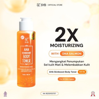 NEW SYB AHA Skinboost Body Toner — [Toner Badan dengan kandungan Glycolic Acid, DNA Salmon & Niacinamide 2%] untuk Kulit Tampak Lebih Halus dan Cerah