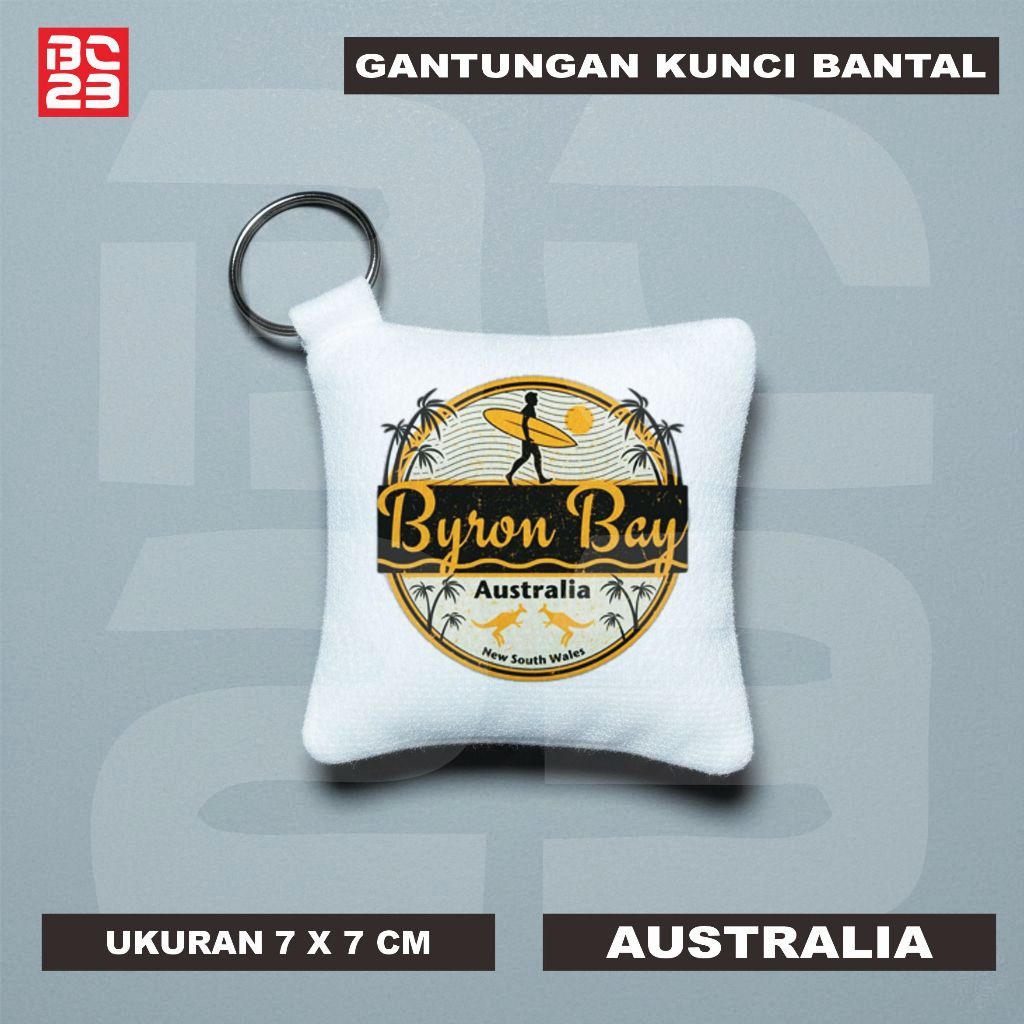 GANTUNGAN AUSTRALIAN PICTURE PILLOW KEYCHAIN I MINI I CUTE I SOUVENIRS