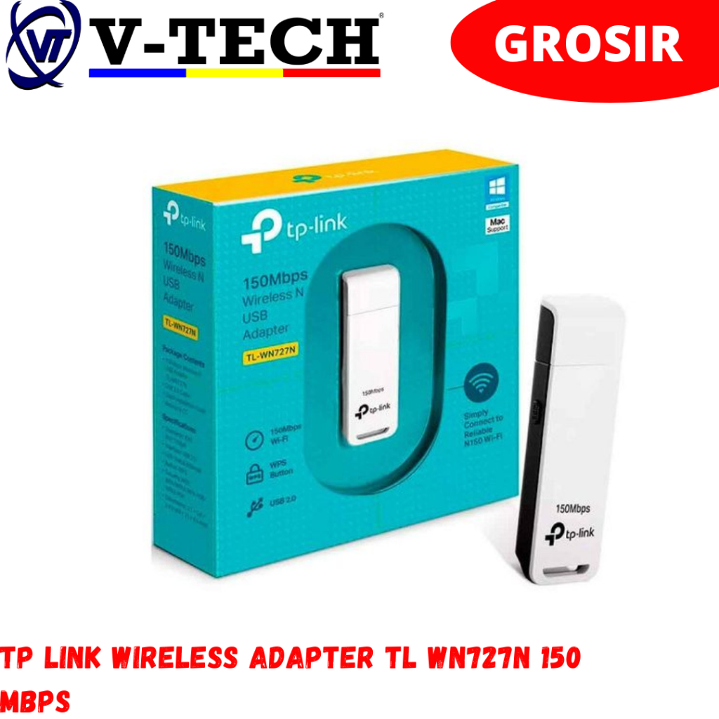 อะแดปเตอร์ไร้สาย TP LINK TL WN727N 150 MBPS