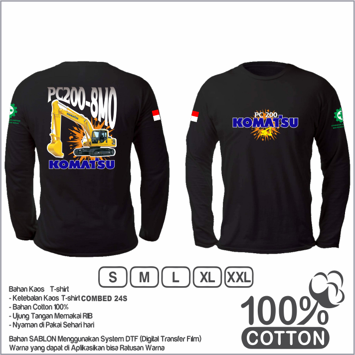 Pama Persada Komatsu HD 785 DB เสื้อยืดแขนยาว