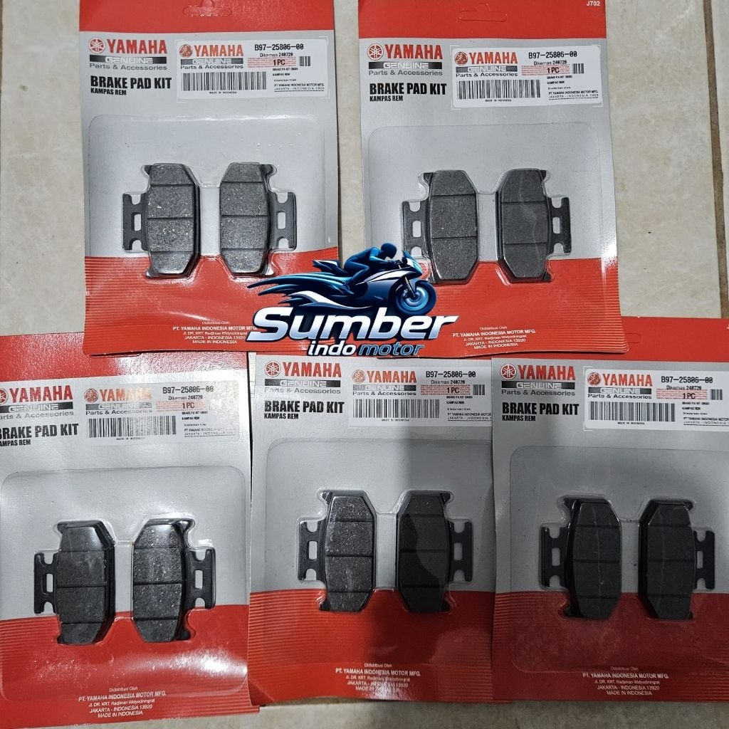WHOLESALE 5 ชุดผ้าเบรคด้านหลัง DISPAD R15 V3 VIXION R ใหม่ YAMAHA B97