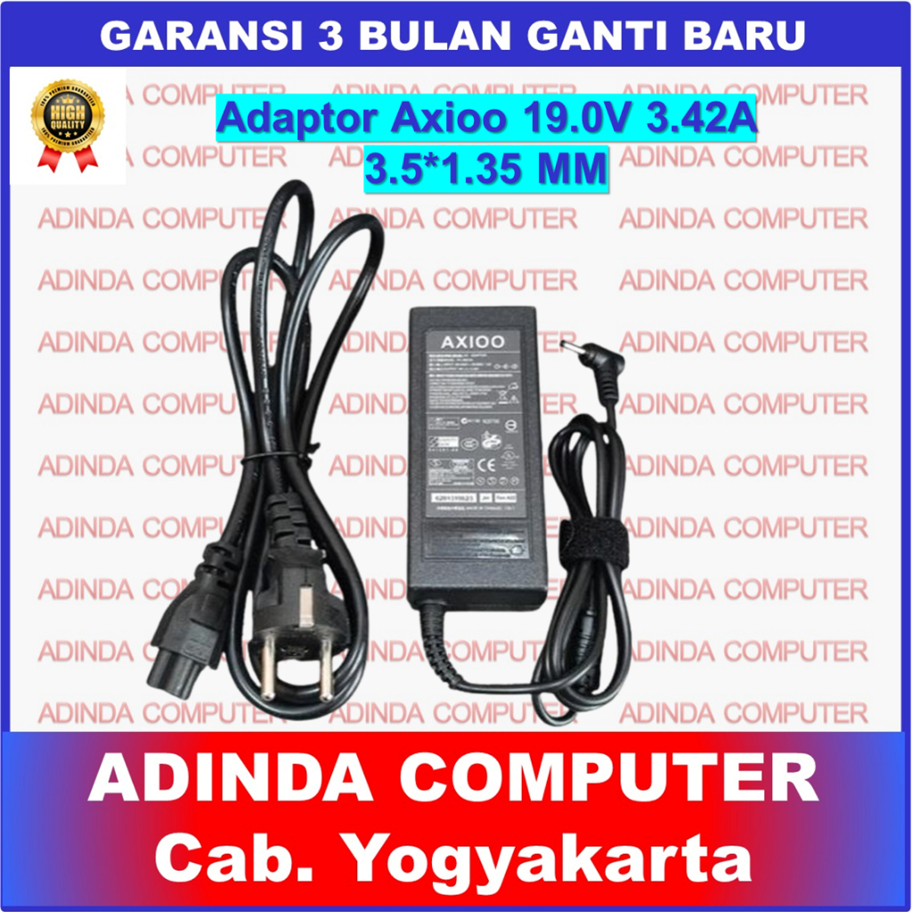อะแดปเตอร์ชาร์จ AXIU MYBOOK HYPE 3 HYPE 5 HYPE 7 19V 3.42A 65W DC 3.5x1.35mm