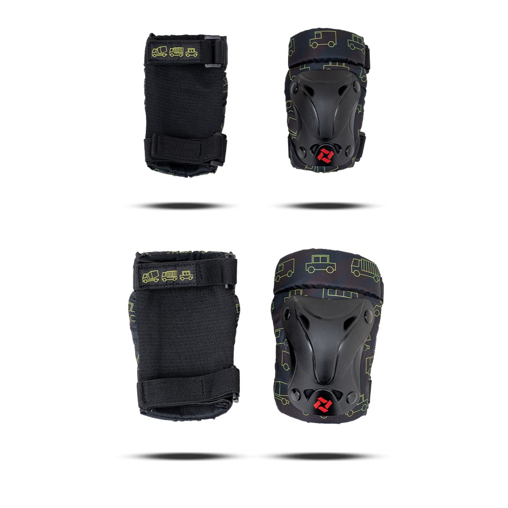 XZONE ELBOW & KNEE SET PROTECTOR KIDS CARS SIZE S (AGE 3-7)