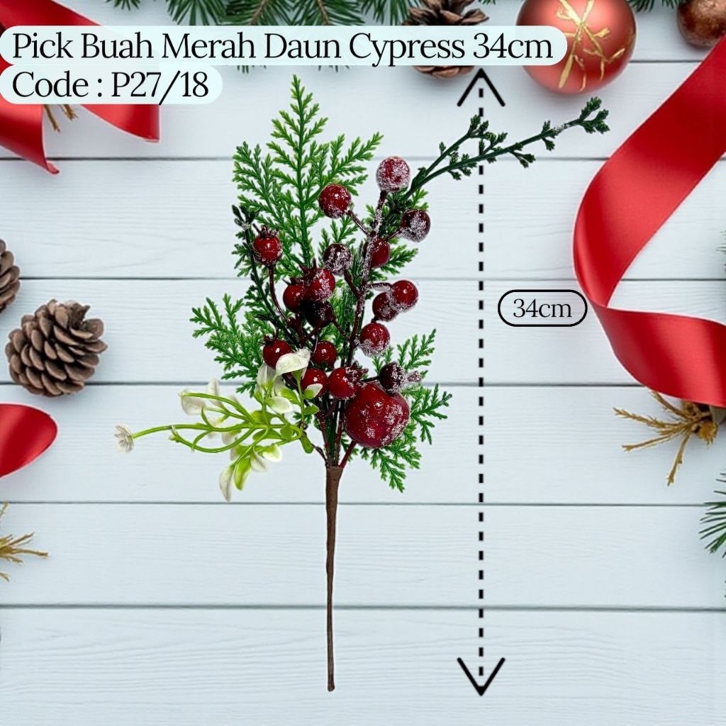 MERAH Cyprus Red Leaf Fruit Pick