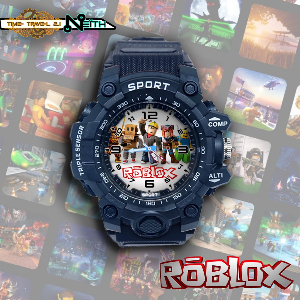 Roblox Kids Sport Watch พร้อมสายยาง กันน้ําแบบสปอร์ต / นาฬิกาสปอร์ต 12X2SP04