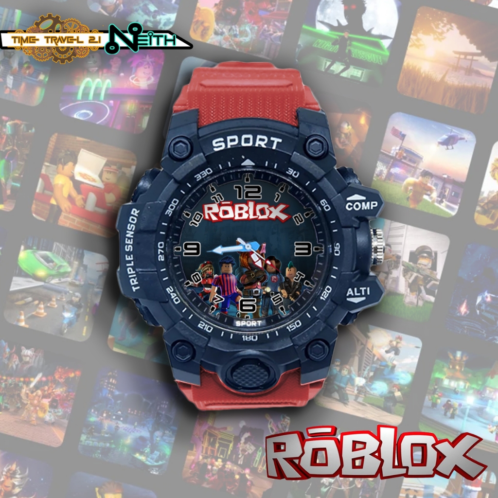 Roblox Kids Sport Watch พร้อมสายยาง กันน้ําแบบสปอร์ต / นาฬิกาสปอร์ต 12X2SP07