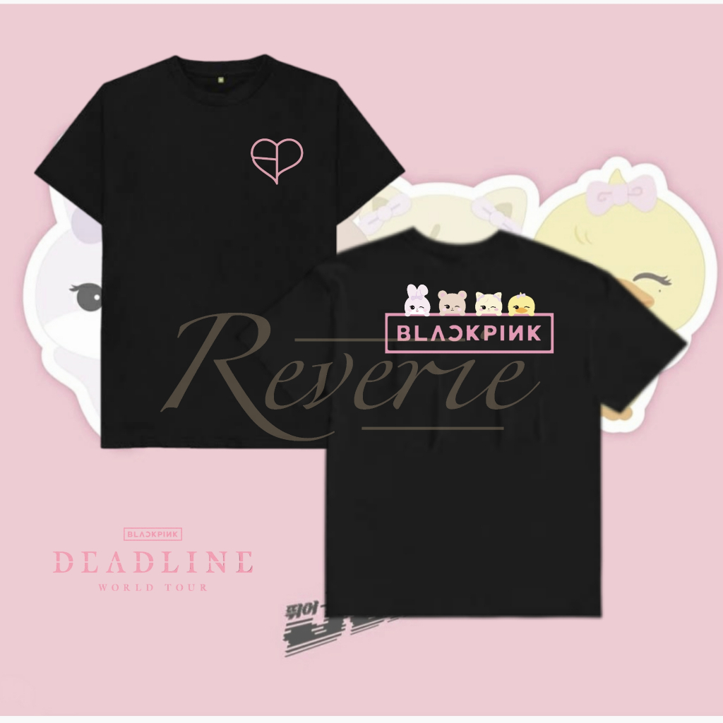 BLACKPINK CHARACTER DEADLINE MERCH TSHIRT KPOP BP BLINK BLACK PINK WORLD TOUR 2025 CONCERT