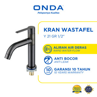 ONDA Kran Air Wastafel Kamar Mandi Cuci Tangan Tanam Kaku Anti Bocor Y 21 GR 1/2"