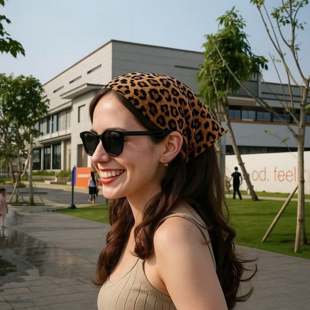 ผ้าพันคอเสือดาว ผ้าพันคอ Leopard Slayer Leopard Scarf Skena