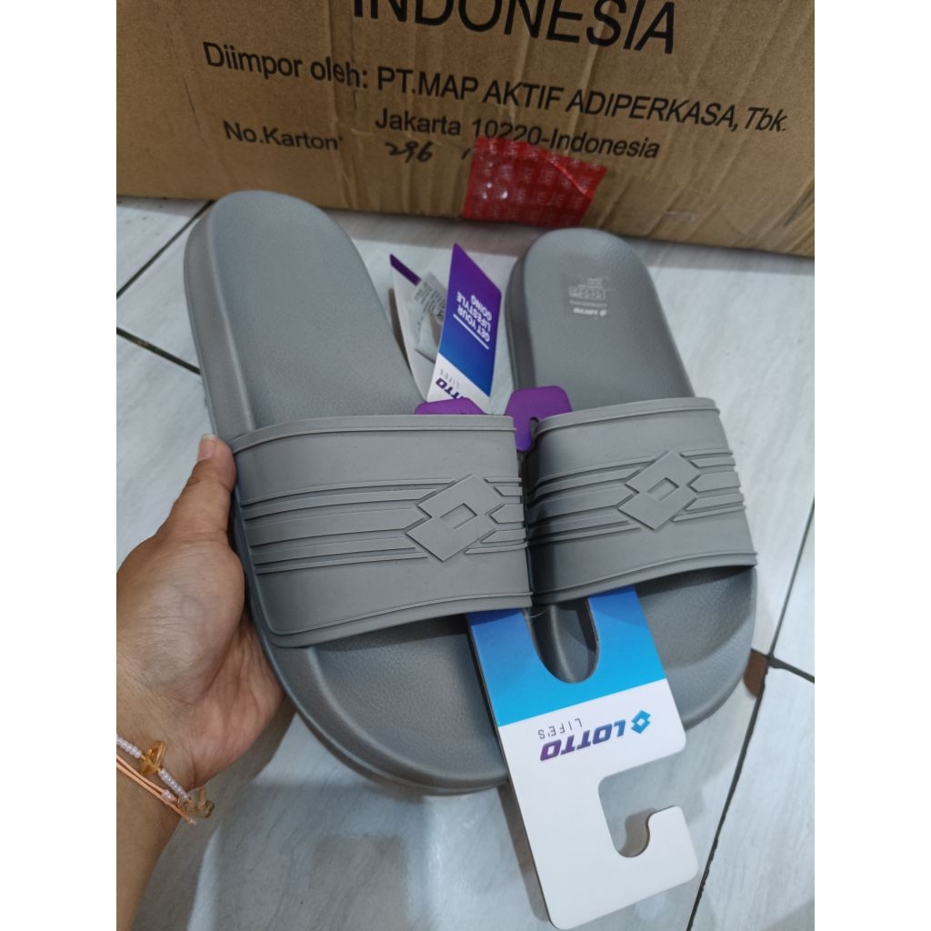 41 42 42 sports station lotto sandal สีเทา