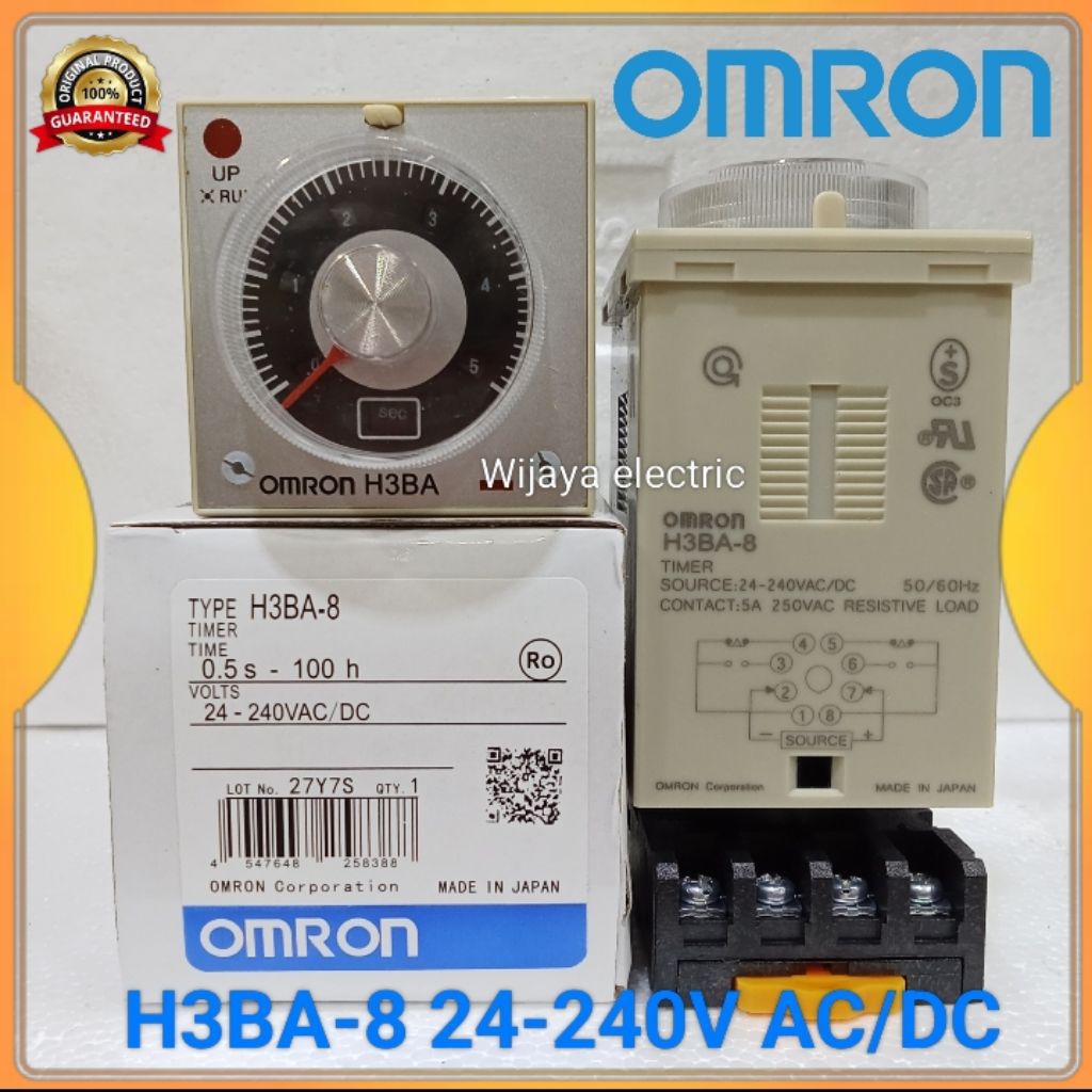 Original Omron H3BA-8 h3ba8 42V AC/DC Timer