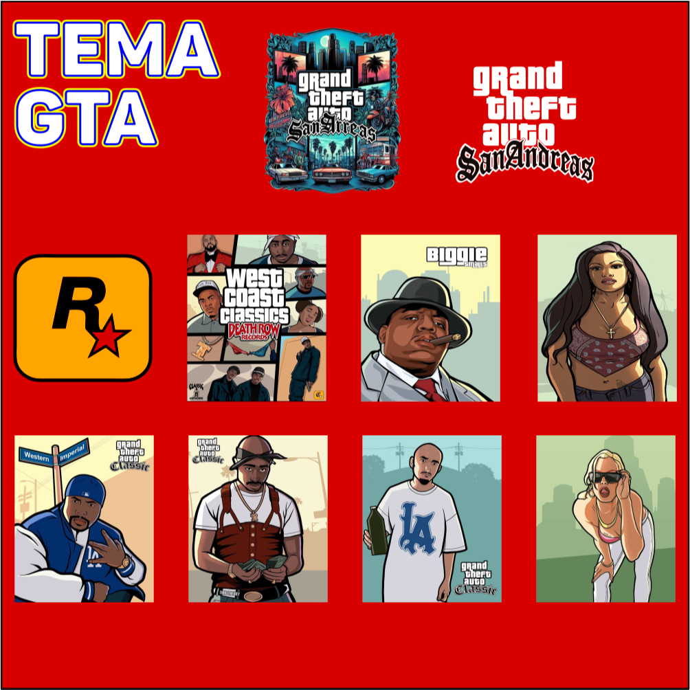 GTA THEME IRON-ON SCREEN PRINTING VOL.1 / DIRECT DTF SCREEN PRINTING