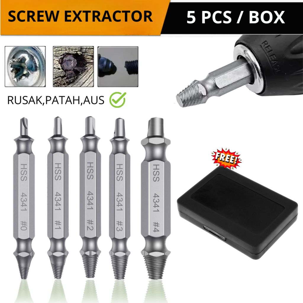SCREW EXTRACTOR 5 ชิ้น